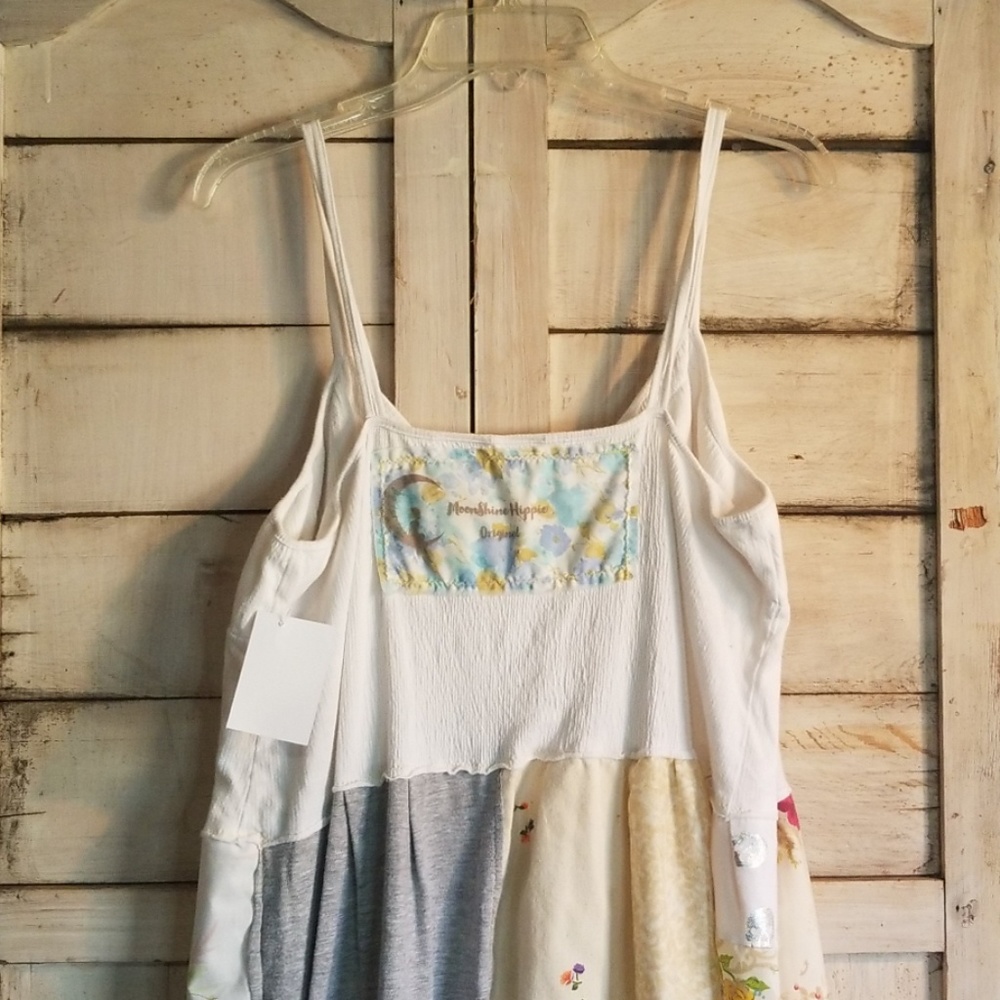 Upcycled Original White Mori Girl Tunic Dress XL🦋 - Picture 7 of 8